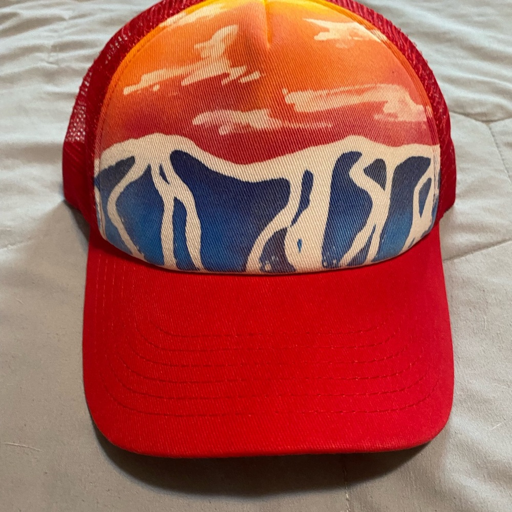 Red and Orange Trucker Hat